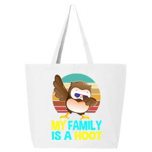 My Family Is A Hoot Cute Dabbing Owl Funny Gift Meaningful Gift 25L Jumbo Tote