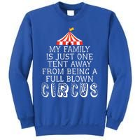 My Family Is Just One Tent Away From Circus Sarcastic Parent Cute Gift Sweatshirt