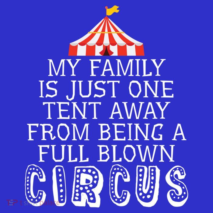 My Family Is Just One Tent Away From Circus Sarcastic Parent Cute Gift T-Shirt
