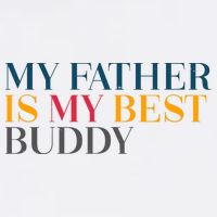 My Father Is My Best Buddy Cute Women's V-Neck T-Shirt