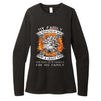 My Family Is Protected By Odin And A Crazy Dad Womens CVC Long Sleeve Shirt