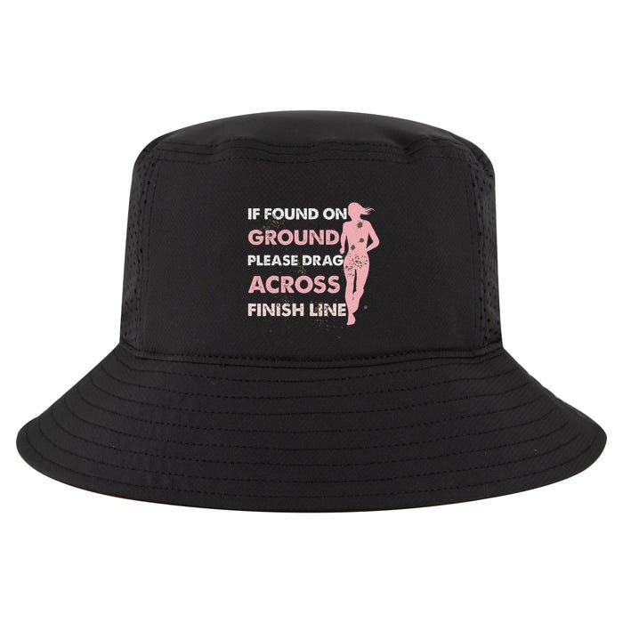 Muddy Fun If Found On Ground Please Drag Across Finish Line Cool Comfort Performance Bucket Hat