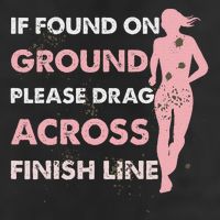 Muddy Fun If Found On Ground Please Drag Across Finish Line Cool Comfort Performance Bucket Hat