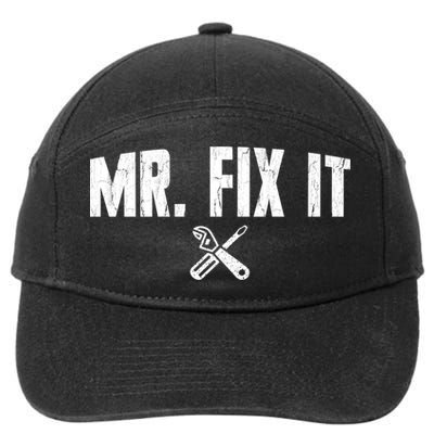 Mr Fix It Funny Cool Gift 7-Panel Snapback Hat