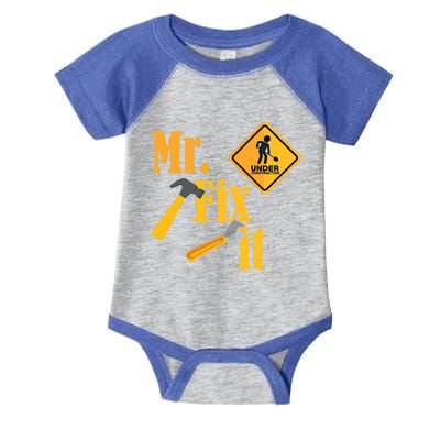 Mr Fix It Diy Handy Upcycling Repairing Workshop Fixing Gift Infant Baby Jersey Bodysuit