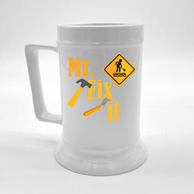 Mr Fix It Diy Handy Upcycling Repairing Workshop Fixing Gift Beer Stein