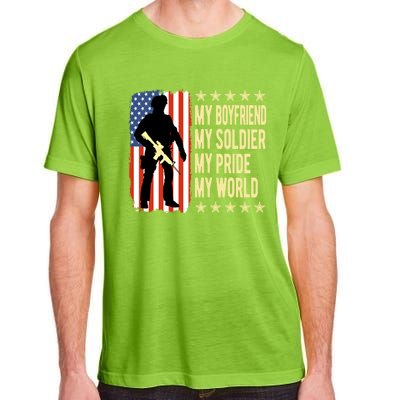 My Friend Is A Soldier Hero Proud Army Friend Funny Gift Adult ChromaSoft Performance T-Shirt