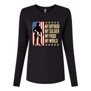 My Friend Is A Soldier Hero Proud Army Friend Funny Gift Womens Cotton Relaxed Long Sleeve T-Shirt