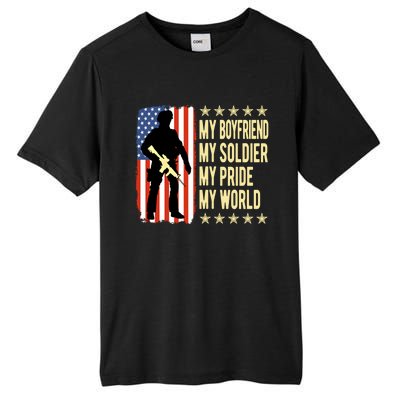 My Friend Is A Soldier Hero Proud Army Friend Funny Gift Tall Fusion ChromaSoft Performance T-Shirt