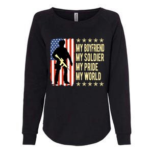 My Friend Is A Soldier Hero Proud Army Friend Funny Gift Womens California Wash Sweatshirt