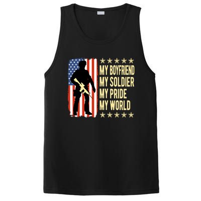 My Friend Is A Soldier Hero Proud Army Friend Funny Gift PosiCharge Competitor Tank