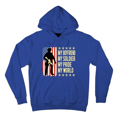 My Friend Is A Soldier Hero Proud Army Friend Funny Gift Hoodie