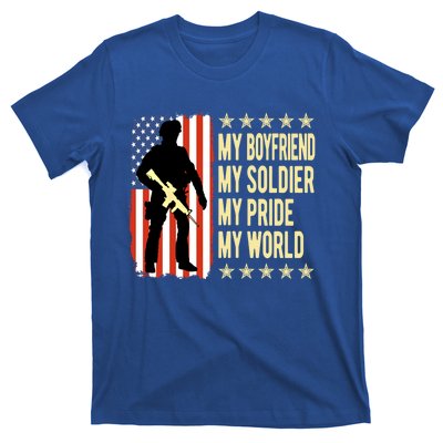 My Friend Is A Soldier Hero Proud Army Friend Funny Gift T-Shirt