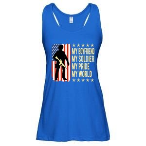 My Friend Is A Soldier Hero Proud Army Friend Funny Gift Ladies Essential Flowy Tank