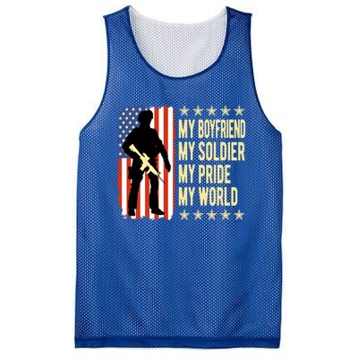 My Friend Is A Soldier Hero Proud Army Friend Funny Gift Mesh Reversible Basketball Jersey Tank