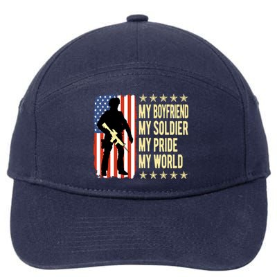 My Friend Is A Soldier Hero Proud Army Friend Funny Gift 7-Panel Snapback Hat