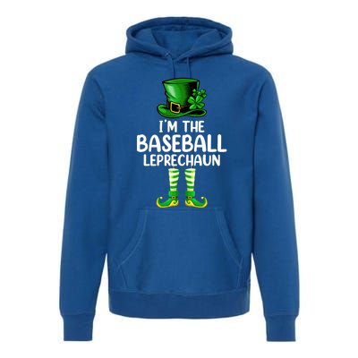 Matching Family I'm The Baseball Leprechaun St Patrick's Day Gift Premium Hoodie