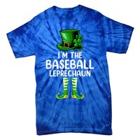 Matching Family I'm The Baseball Leprechaun St Patrick's Day Gift Tie-Dye T-Shirt