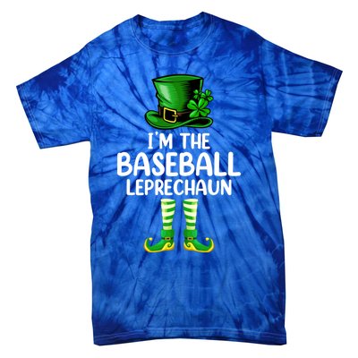 Matching Family I'm The Baseball Leprechaun St Patrick's Day Gift Tie-Dye T-Shirt