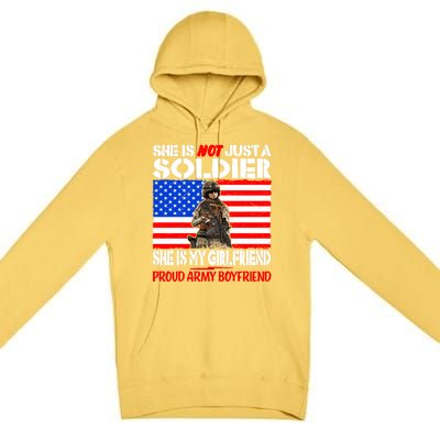 My Friend Is A Soldier Proud Army Friend Lover Gift Meaningful Gift Premium Pullover Hoodie