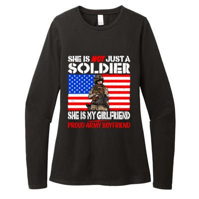 My Friend Is A Soldier Proud Army Friend Lover Gift Meaningful Gift Womens CVC Long Sleeve Shirt