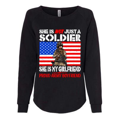 My Friend Is A Soldier Proud Army Friend Lover Gift Meaningful Gift Womens California Wash Sweatshirt