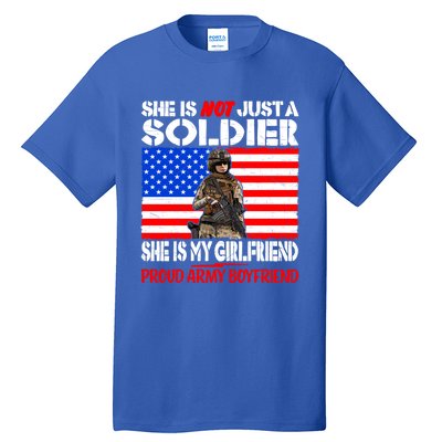 My Friend Is A Soldier Proud Army Friend Lover Gift Meaningful Gift Tall T-Shirt