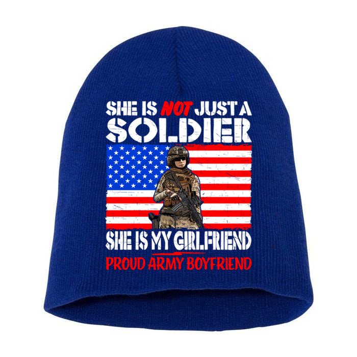 My Friend Is A Soldier Proud Army Friend Lover Gift Meaningful Gift Short Acrylic Beanie