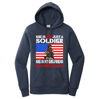 My Friend Is A Soldier Proud Army Friend Lover Gift Meaningful Gift Women's Pullover Hoodie