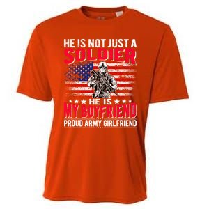 My Friend Is A Soldier Hero Proud Army Friend Funny Gift Cooling Performance Crew T-Shirt