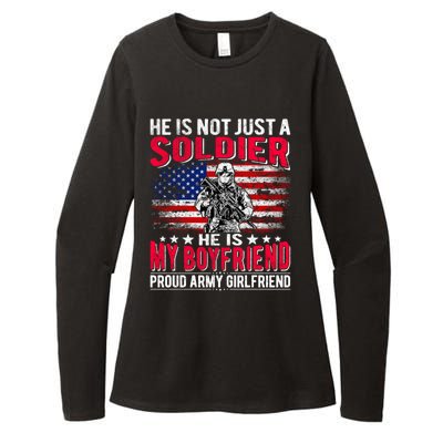 My Friend Is A Soldier Hero Proud Army Friend Funny Gift Womens CVC Long Sleeve Shirt