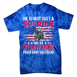 My Friend Is A Soldier Hero Proud Army Friend Funny Gift Tie-Dye T-Shirt