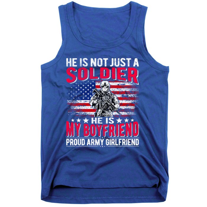 My Friend Is A Soldier Hero Proud Army Friend Funny Gift Tank Top