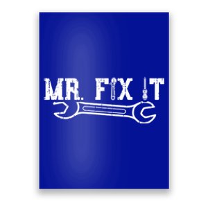 Mr Fix It Gift Funny Cute Fathers Day Gift Great Gift Poster