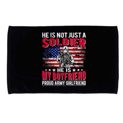 My Friend Is A Soldier Hero Proud Army Friend Funny Gift Microfiber Hand Towel