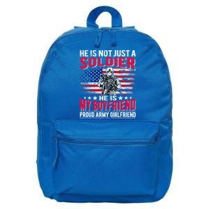 My Friend Is A Soldier Hero Proud Army Friend Funny Gift 16 in Basic Backpack