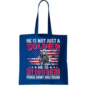 My Friend Is A Soldier Hero Proud Army Friend Funny Gift Tote Bag