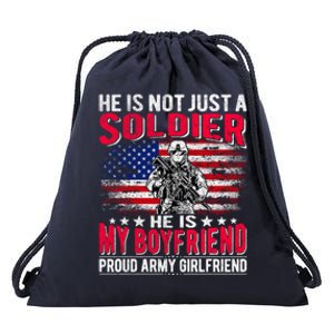 My Friend Is A Soldier Hero Proud Army Friend Funny Gift Drawstring Bag