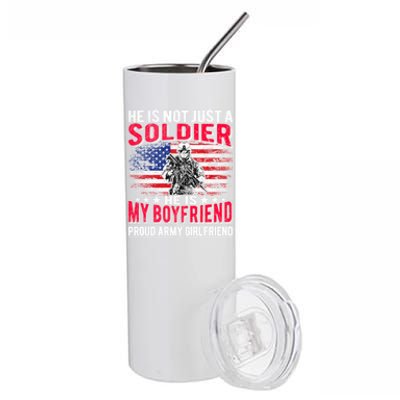 My Friend Is A Soldier Hero Proud Army Friend Funny Gift Stainless Steel Tumbler