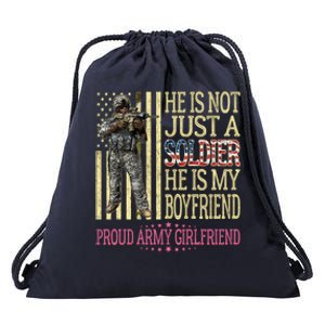 My Friend Is My Soldier Hero Gift Proud Army Friend Gift Funny Gift Drawstring Bag