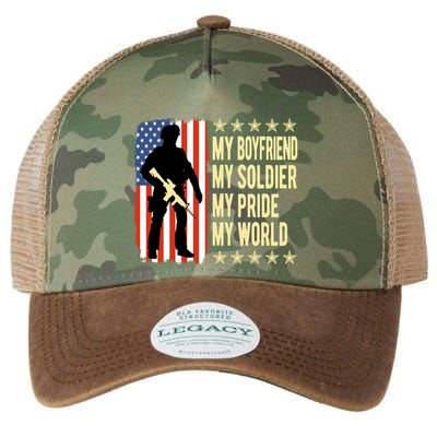 My Friend Is A Soldier Hero Proud Army Friend Funny Gift Great Gift Legacy Tie Dye Trucker Hat