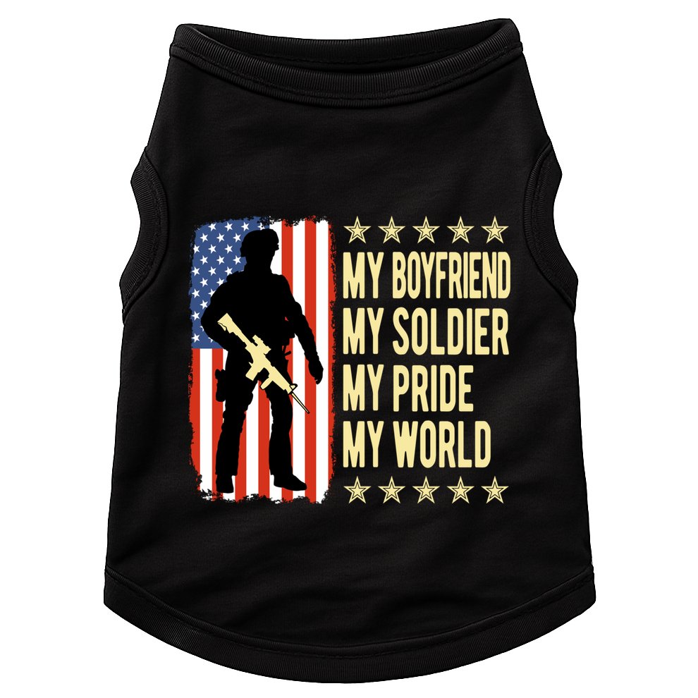 My Friend Is A Soldier Hero Proud Army Friend Funny Gift Great Gift Doggie Tank
