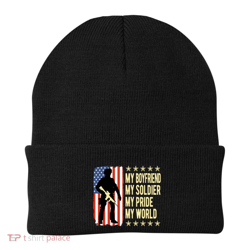 My Friend Is A Soldier Hero Proud Army Friend Funny Gift Great Gift Beanie
