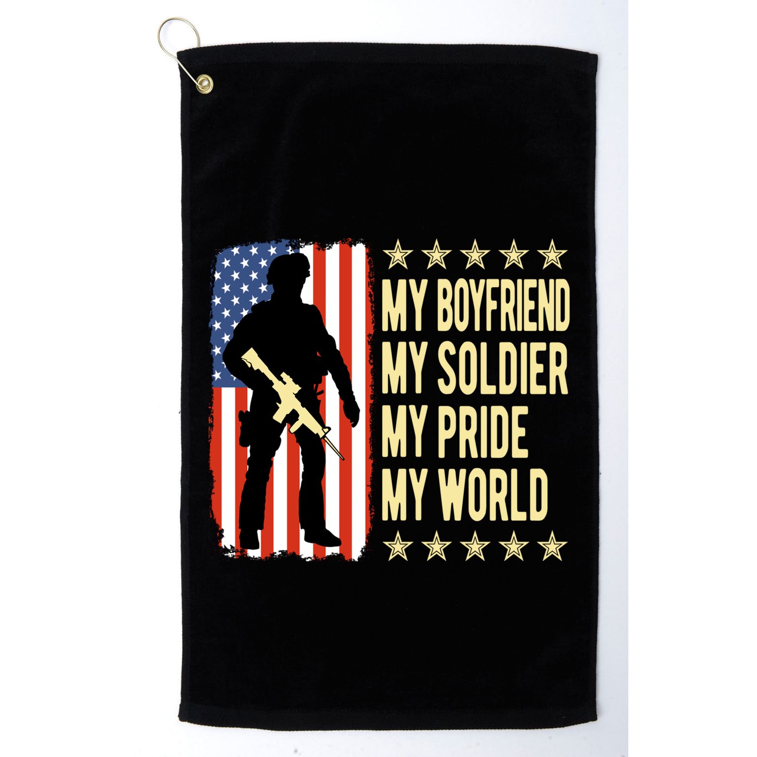 My Friend Is A Soldier Hero Proud Army Friend Funny Gift Great Gift Golf Towel