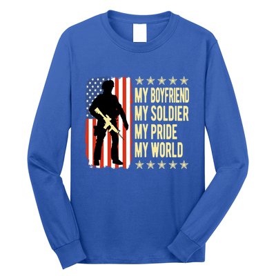 My Friend Is A Soldier Hero Proud Army Friend Funny Gift Great Gift Long Sleeve Shirt