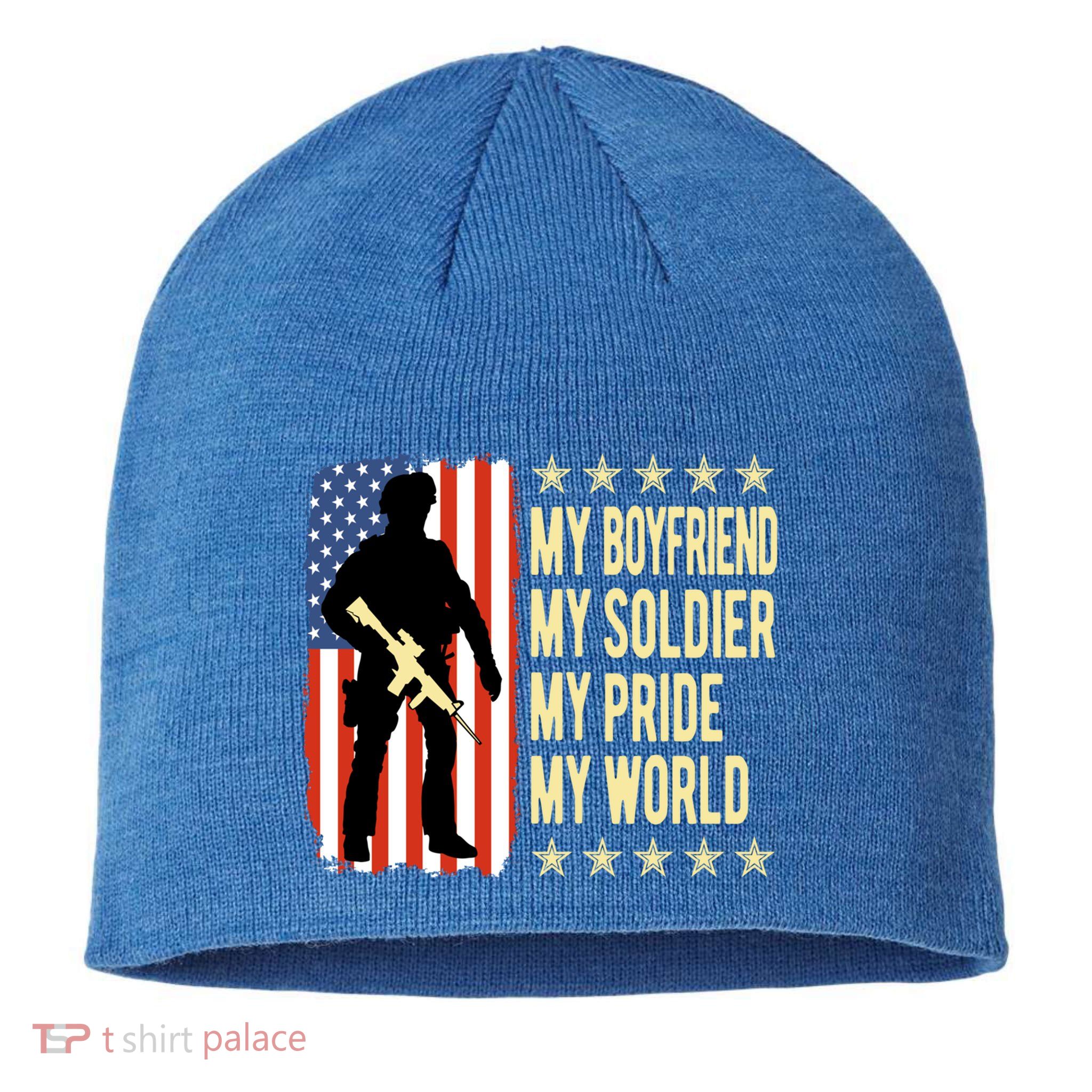 My Friend Is A Soldier Hero Proud Army Friend Funny Gift Great Gift Sustainable Beanie