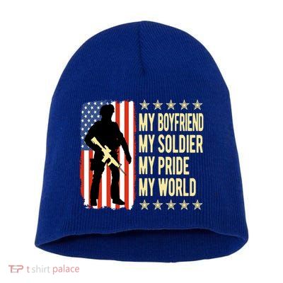 My Friend Is A Soldier Hero Proud Army Friend Funny Gift Great Gift Short Acrylic Beanie