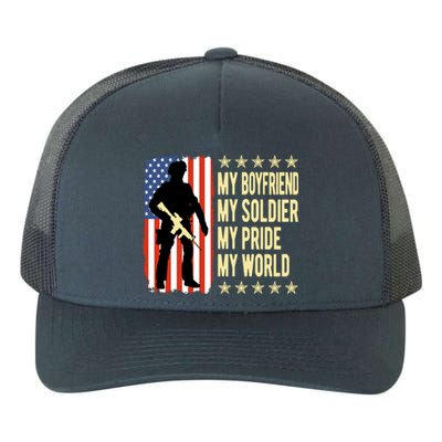 My Friend Is A Soldier Hero Proud Army Friend Funny Gift Great Gift Yupoong Adult 5-Panel Trucker Hat