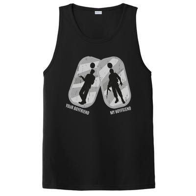 My Friend Is In Army Tee Military Proud Friend Design Gift PosiCharge Competitor Tank