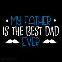 My Father Is The Best Dad Ever Mustache Sustainable Beanie